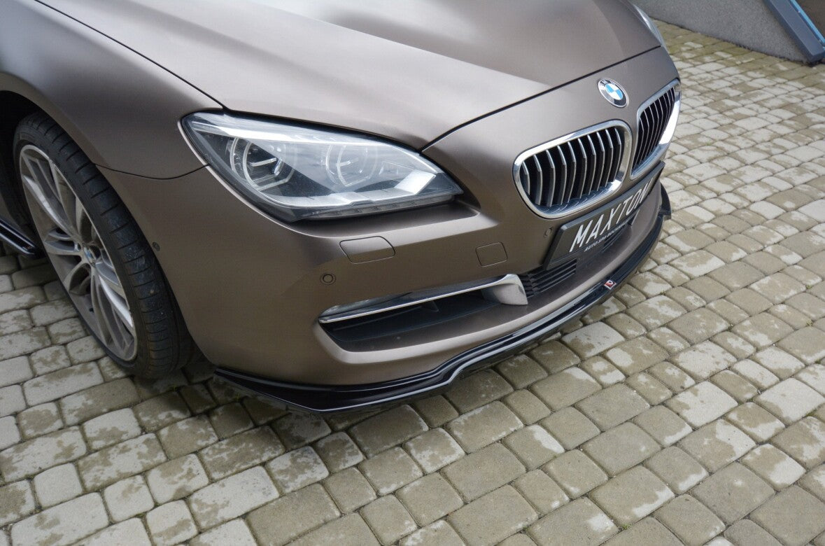 Frontlippe passend für BMW 6er GRAN Coupe schwarz Hochglanz