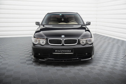 Frontlippe passend für BMW 7 E65 schwarz Hochglanz