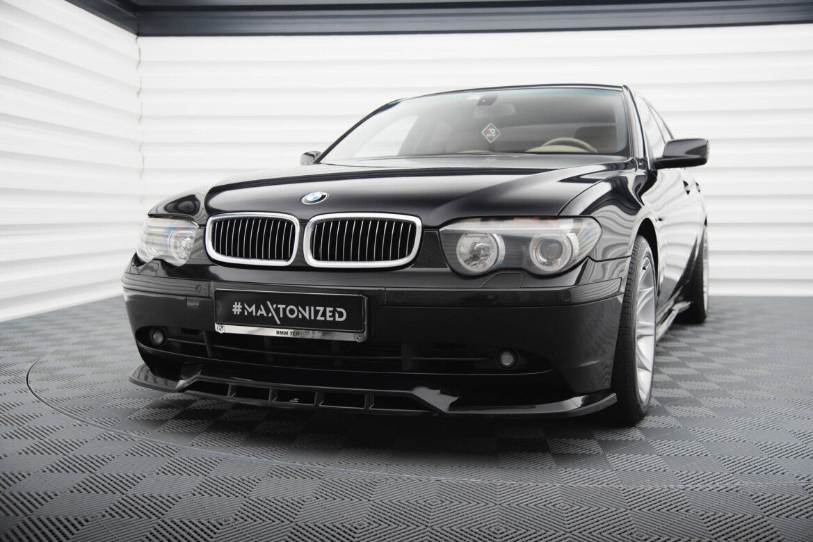 Frontlippe passend für BMW 7 E65 schwarz Hochglanz