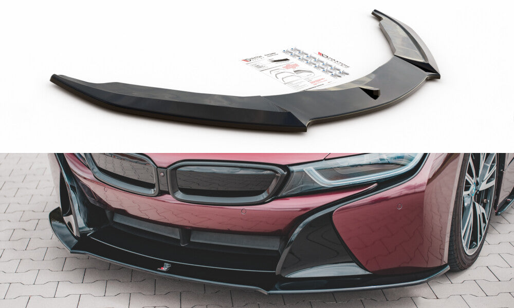 Frontlippe passend für BMW i8 schwarz Hochglanz