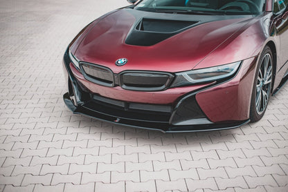 Frontlippe passend für BMW i8 schwarz Hochglanz