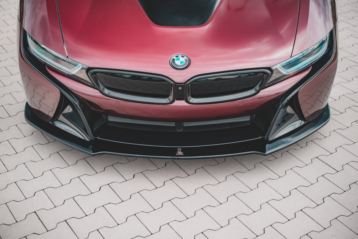 Frontlippe passend für BMW i8 schwarz Hochglanz
