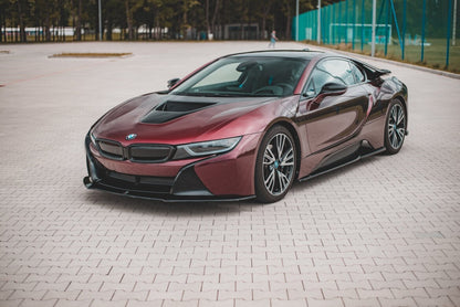 Frontlippe passend für BMW i8 schwarz Hochglanz