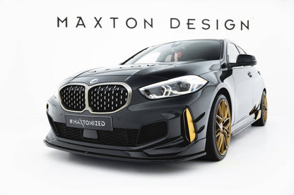 Frontlippe passend für BMW M135i M-Performance F40 schwarz Hochglanz