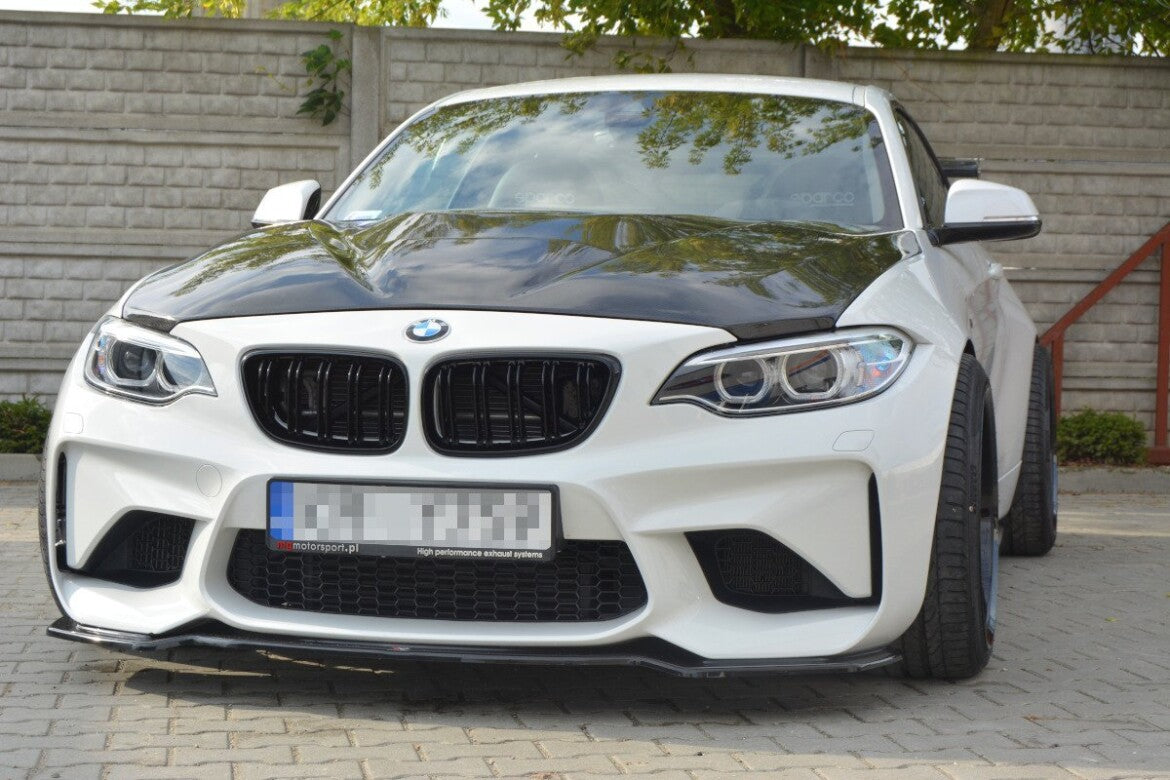 Frontlippe passend für BMW M2 (F87) Coupe schwarz Hochglanz