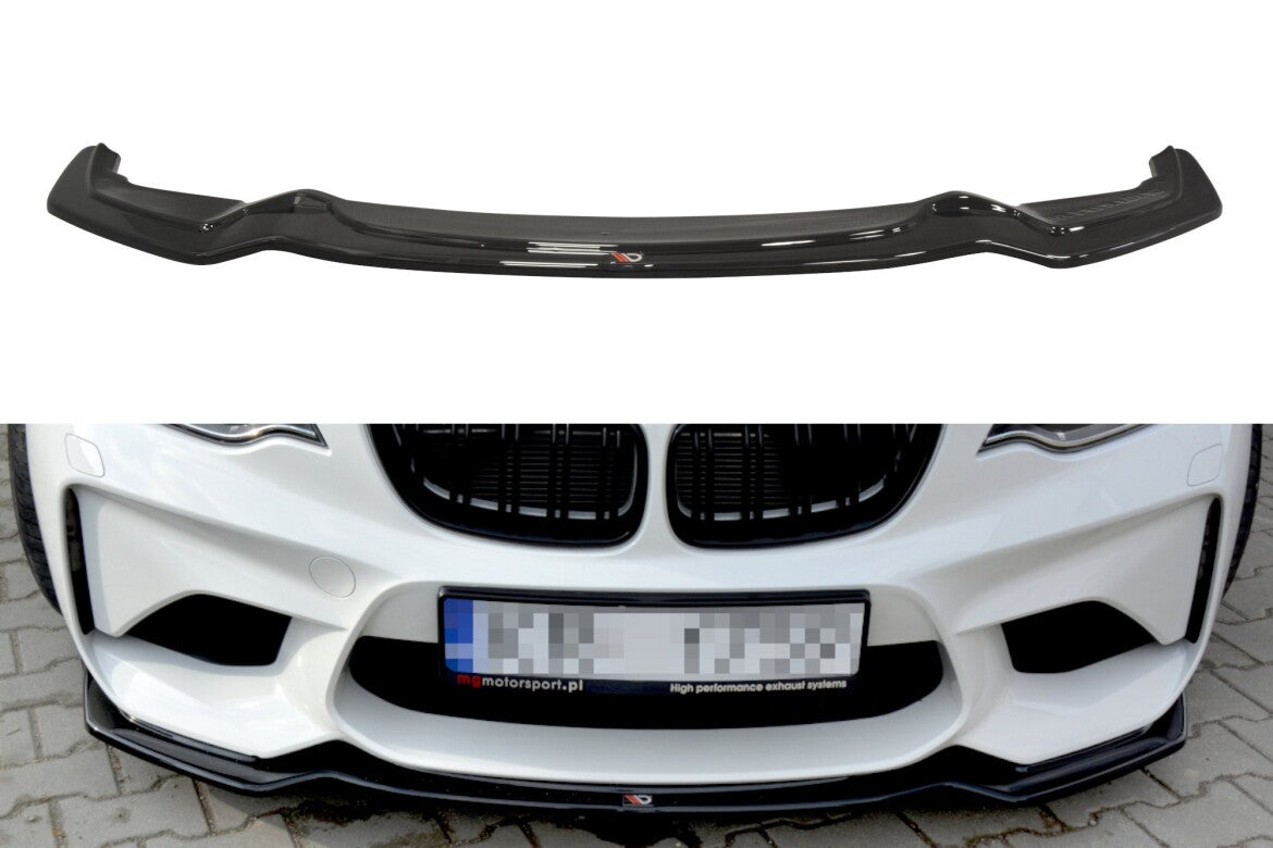Frontlippe passend für BMW M2 (F87) Coupe schwarz Hochglanz