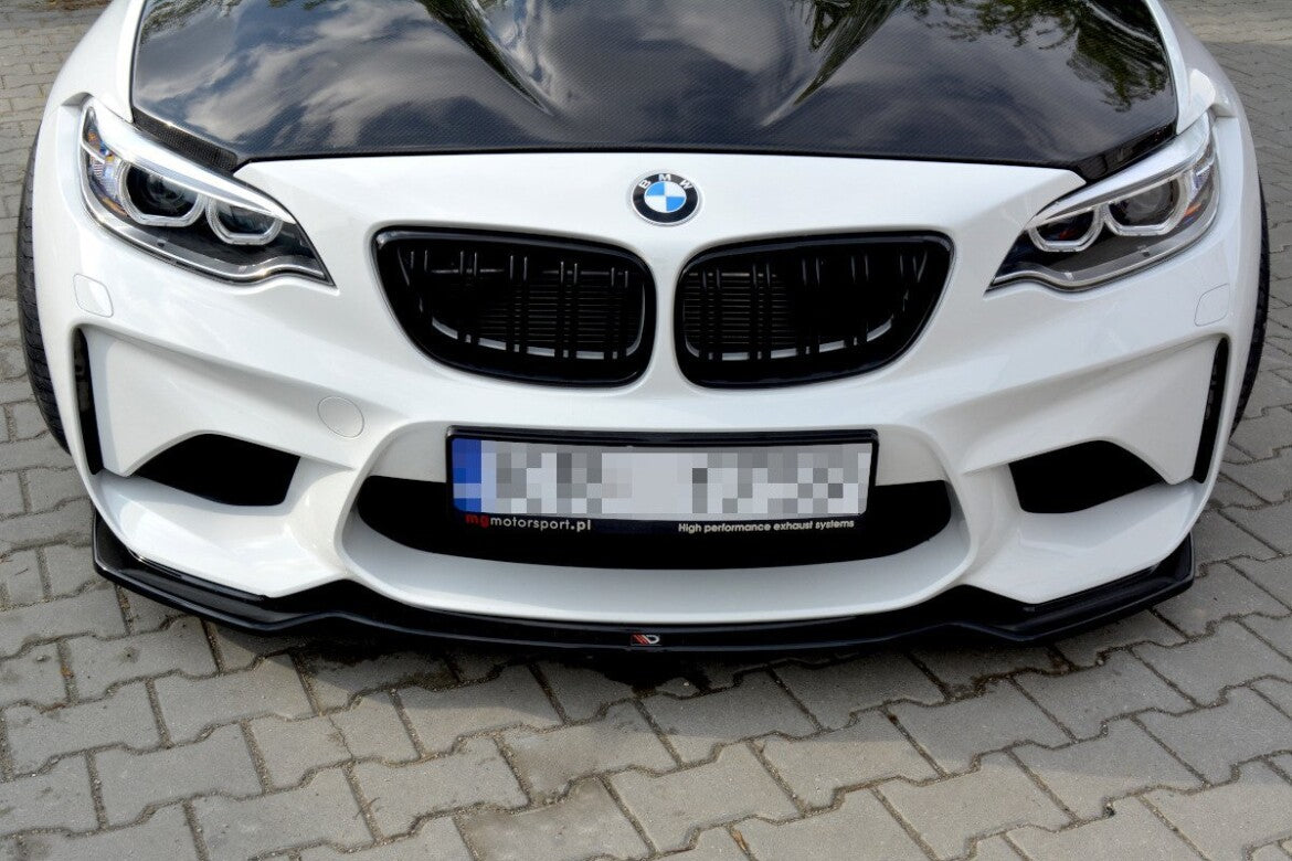 Frontlippe passend für BMW M2 (F87) Coupe schwarz Hochglanz