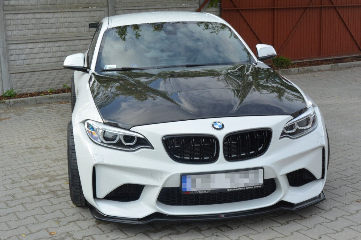 Frontlippe passend für BMW M2 (F87) Coupe schwarz Hochglanz