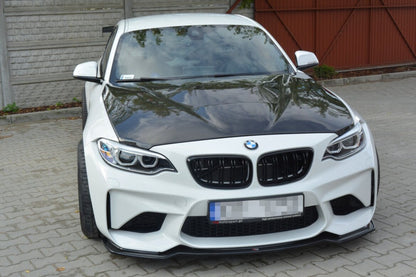 Frontlippe passend für BMW M2 (F87) Coupe schwarz Hochglanz