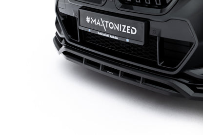Frontlippe passend für BMW X1 M35i U11 schwarz Hochglanz
