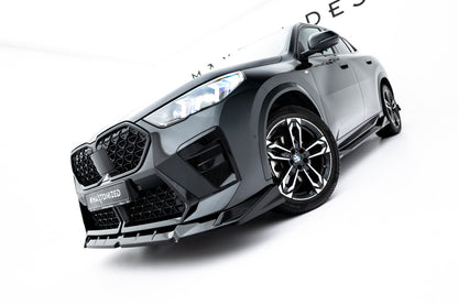 Frontlippe passend für BMW X2 M-Paket / iX2 U10 schwarz Hochglanz