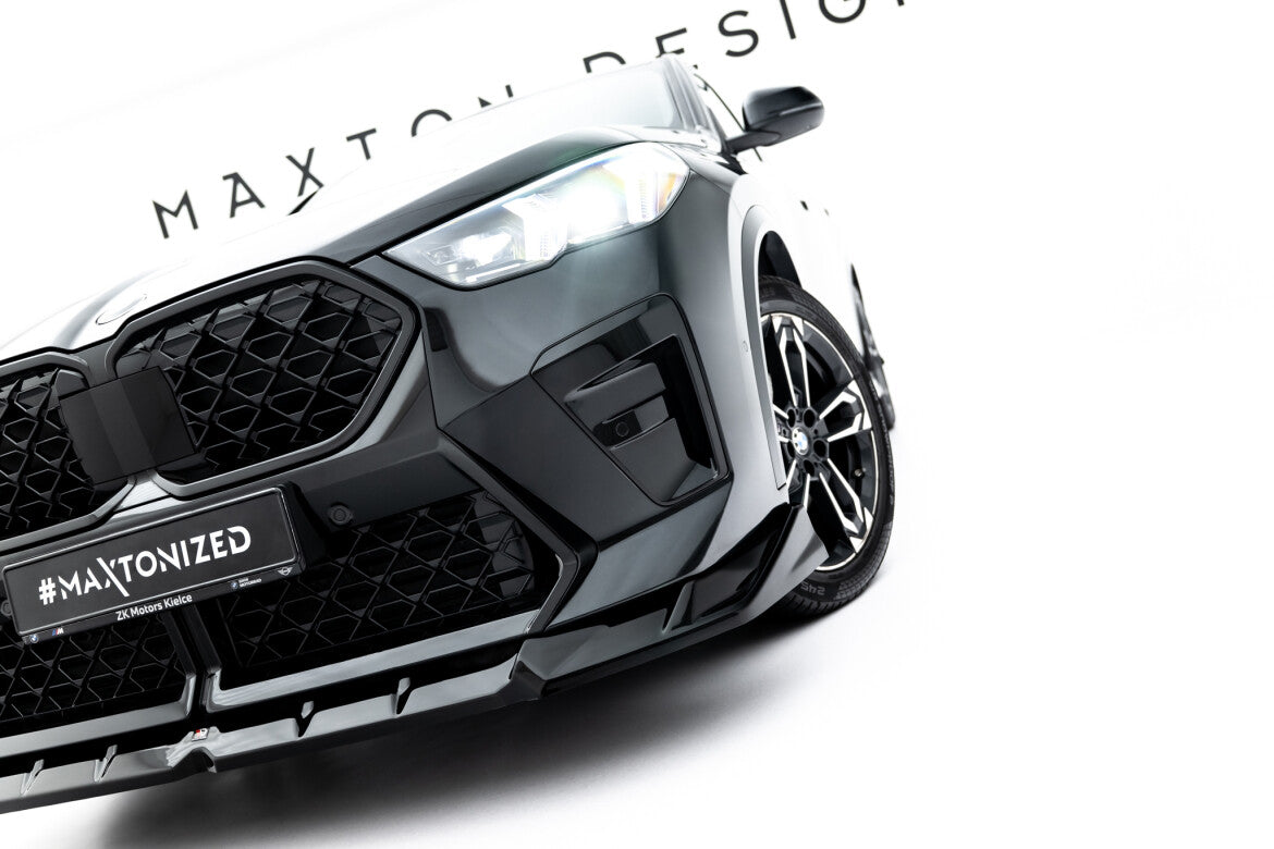 Frontlippe passend für BMW X2 M-Paket / iX2 U10 schwarz Hochglanz