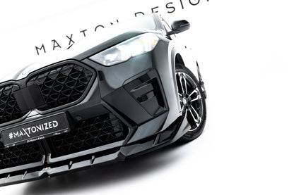 Frontlippe passend für BMW X2 M-Paket / iX2 U10 schwarz Hochglanz