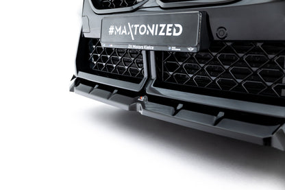 Frontlippe passend für BMW X2 M-Paket / iX2 U10 schwarz Hochglanz