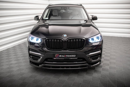 Frontlippe passend für BMW X3 G01 schwarz Hochglanz