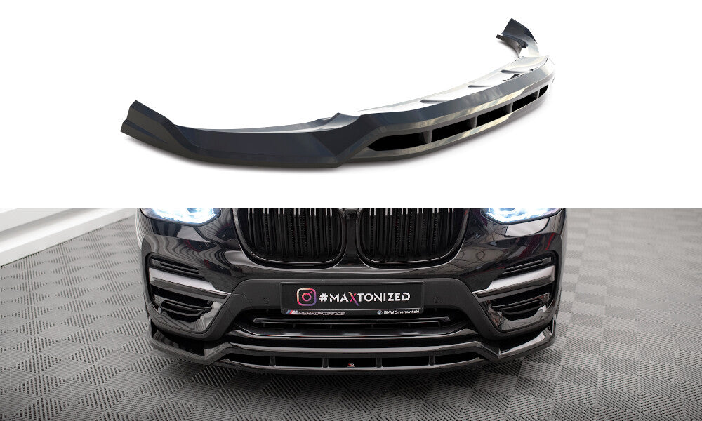 Frontlippe passend für BMW X3 G01 schwarz Hochglanz