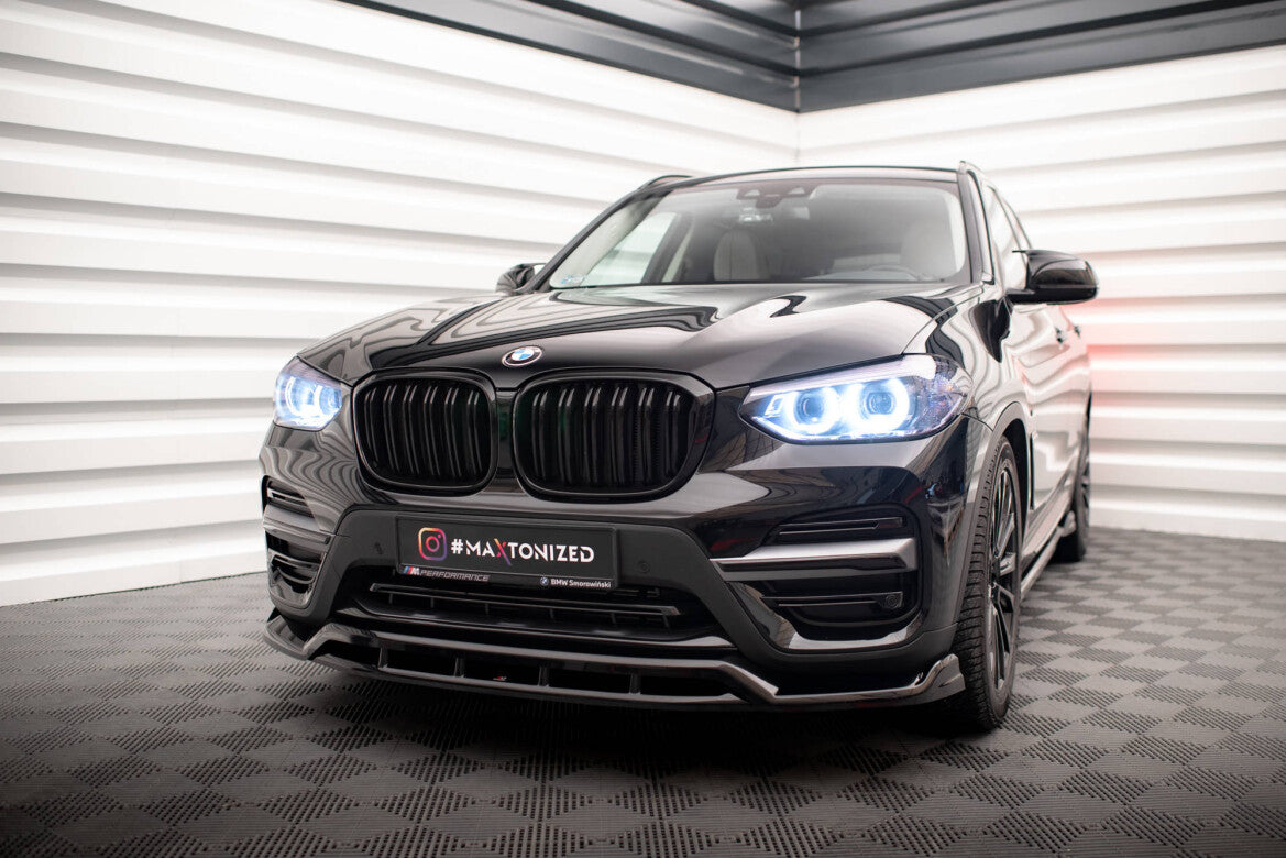 Frontlippe passend für BMW X3 G01 schwarz Hochglanz