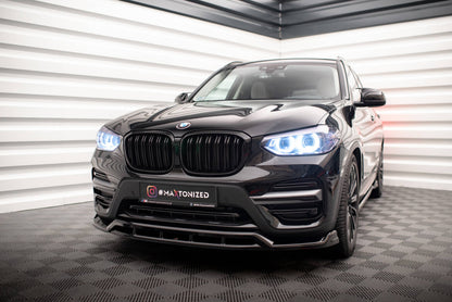Frontlippe passend für BMW X3 G01 schwarz Hochglanz