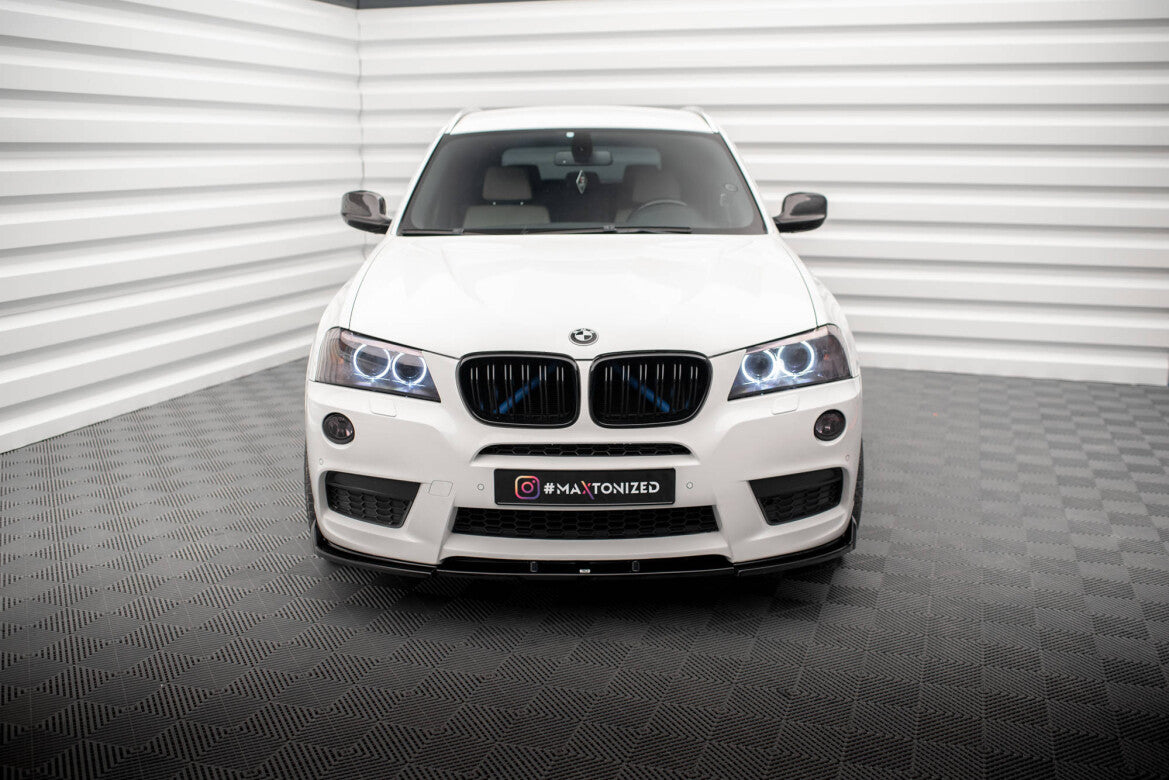 Frontlippe passend für BMW X3 M-Paket F25 schwarz Hochglanz