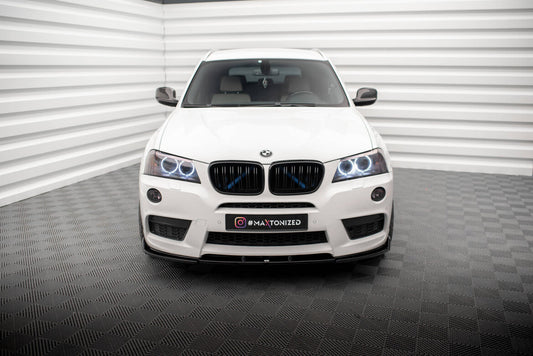 Frontlippe passend für BMW X3 M-Paket F25 schwarz Hochglanz