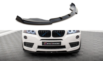 Frontlippe passend für BMW X3 M-Paket F25 schwarz Hochglanz
