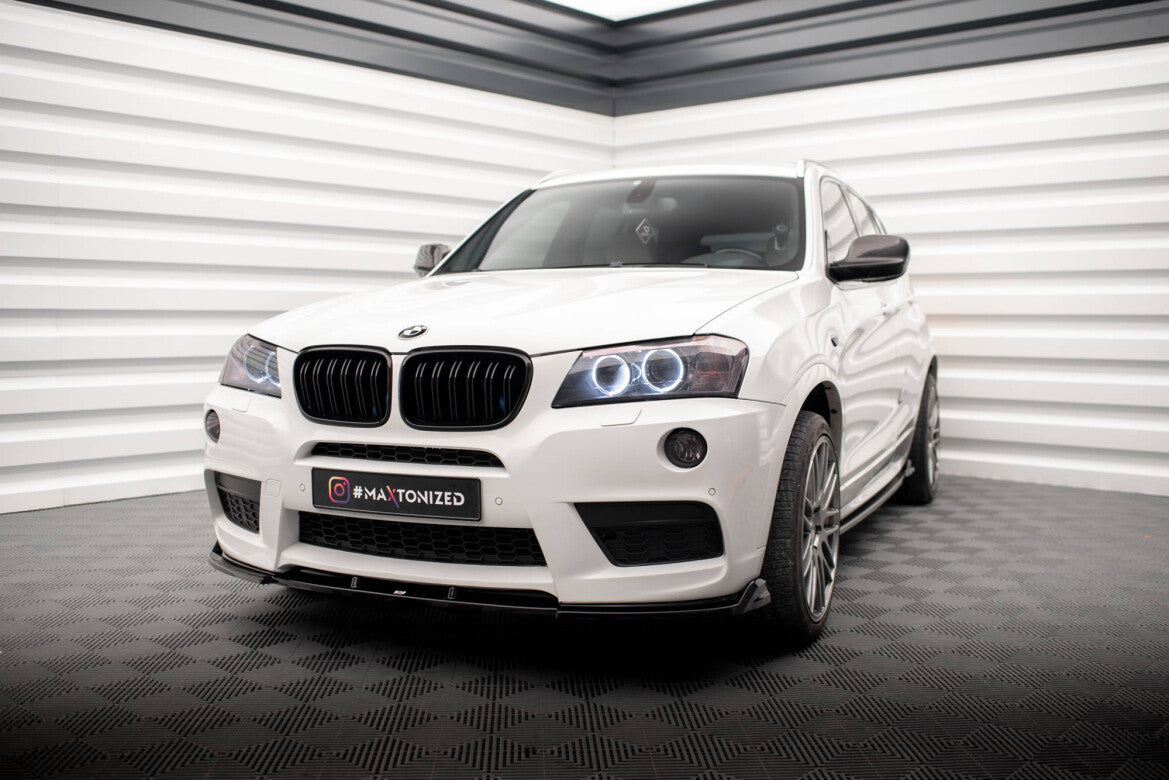 Frontlippe passend für BMW X3 M-Paket F25 schwarz Hochglanz