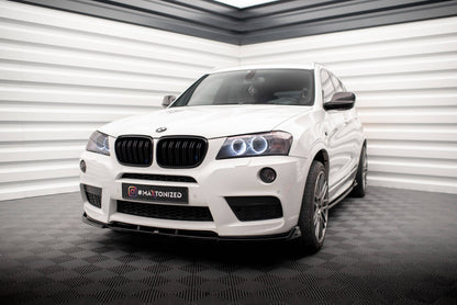 Frontlippe passend für BMW X3 M-Paket F25 schwarz Hochglanz