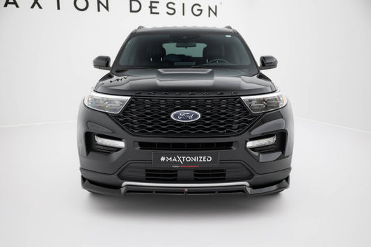Frontlippe passend für Ford Explorer XLT Mk6 schwarz Hochglanz