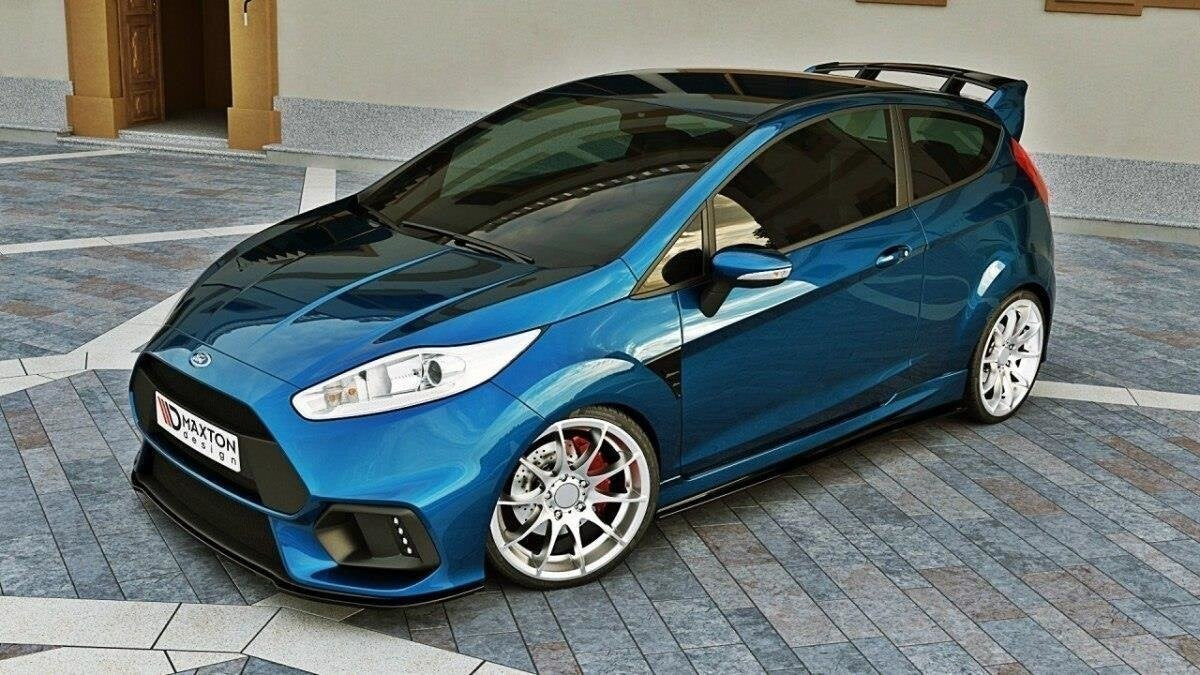 Frontlippe passend für Ford Fiesta Mk7 FL schwarz Hochglanz