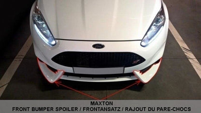 Frontlippe passend für Ford Fiesta ST Mk7 FL (für Maxton Design Stoßstange) schwarz Hochglanz