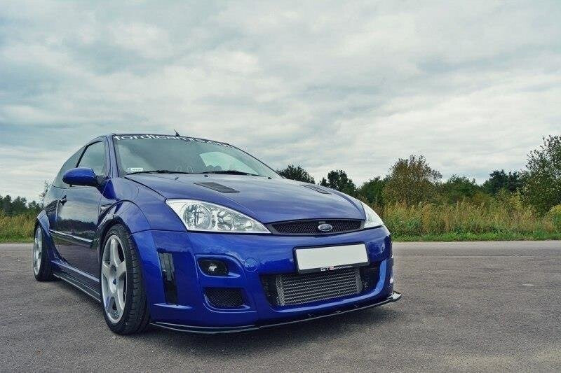 Frontlippe passend für Ford Focus RS Mk1 schwarz Hochglanz