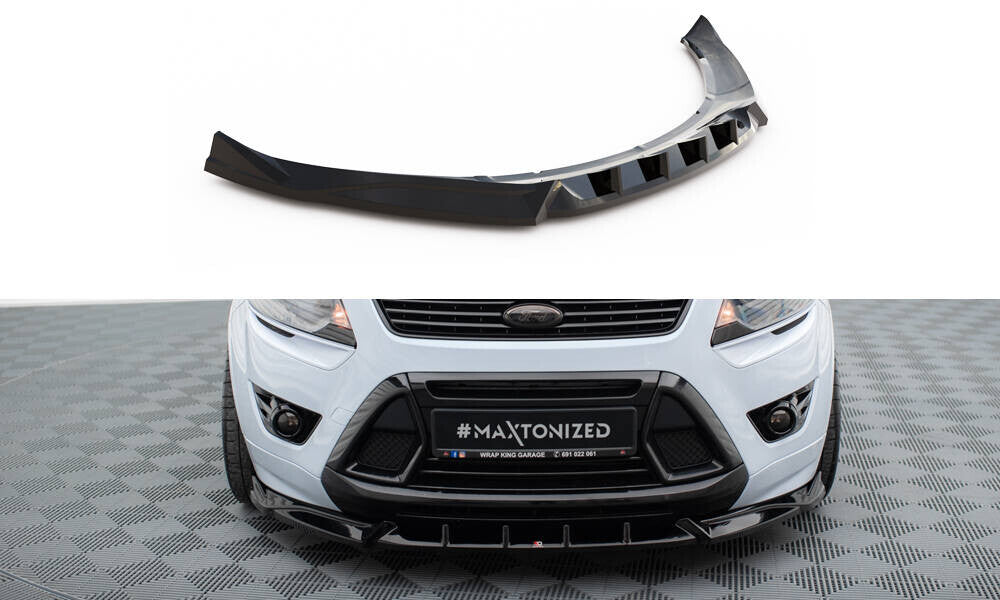 Frontlippe passend für Ford Kuga ST Mk1 schwarz Hochglanz