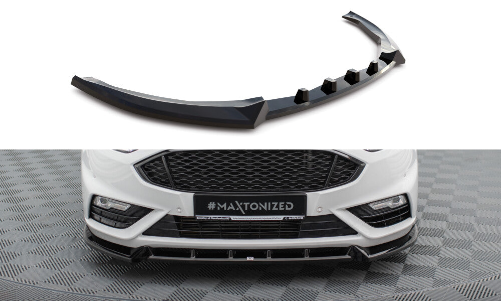 Frontlippe passend für Ford Mondeo Sport Mk5 FL / Fusion Sport Mk2 FL schwarz Hochglanz