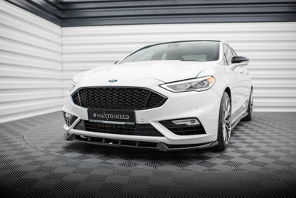 Frontlippe passend für Ford Mondeo Sport Mk5 FL / Fusion Sport Mk2 FL schwarz Hochglanz