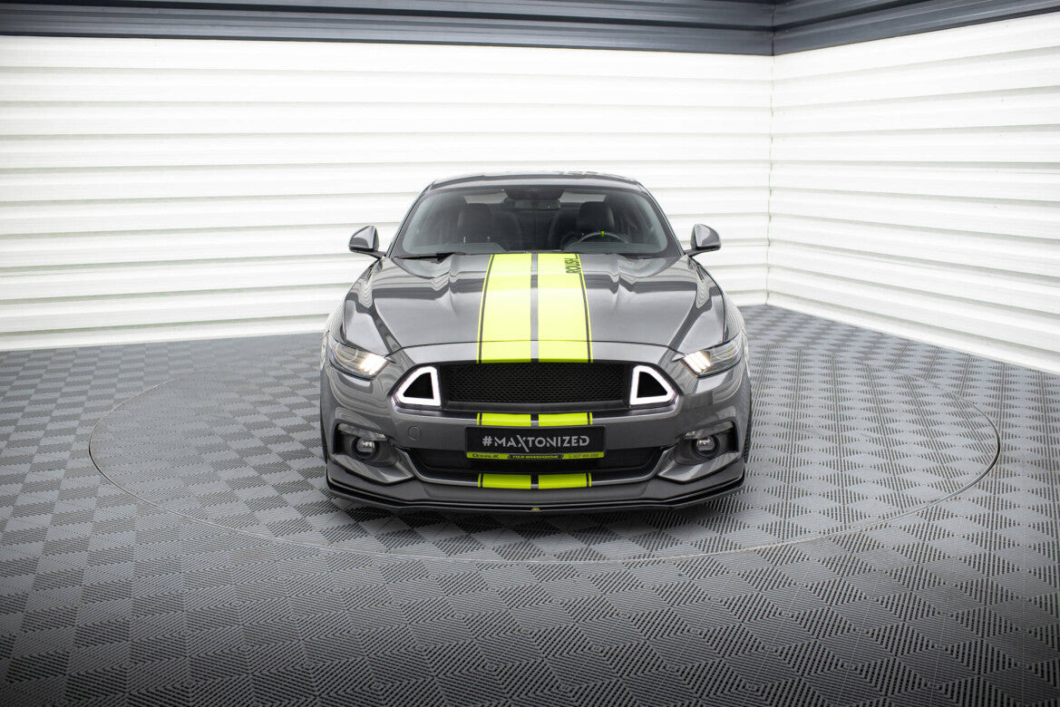 Frontlippe passend für Ford Mustang GT Mk6 schwarz Hochglanz