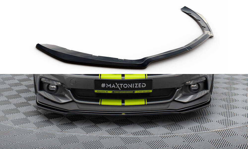 Frontlippe passend für Ford Mustang GT Mk6 schwarz Hochglanz