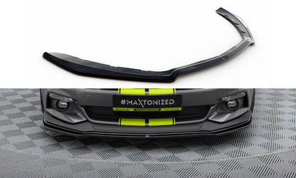 Frontlippe passend für Ford Mustang GT Mk6 schwarz Hochglanz