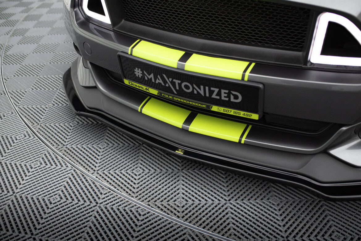 Frontlippe passend für Ford Mustang GT Mk6 schwarz Hochglanz