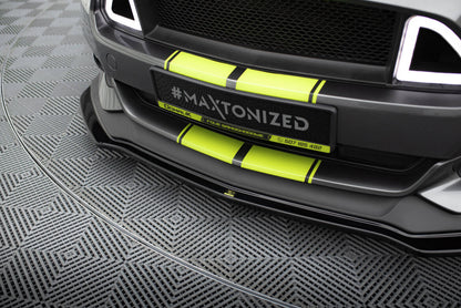 Frontlippe passend für Ford Mustang GT Mk6 schwarz Hochglanz