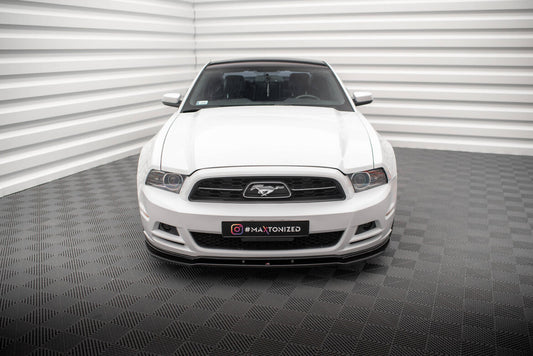 Frontlippe passend für Ford Mustang Mk5 FL schwarz Hochglanz