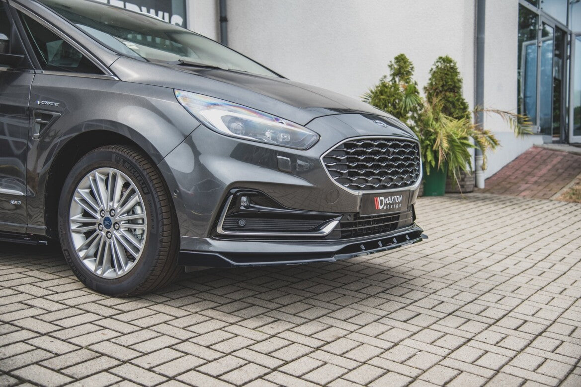 Frontlippe passend für Ford S-Max Mk2 FL schwarz Hochglanz