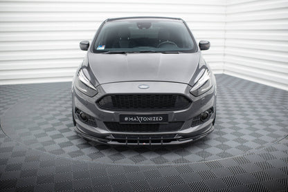 Frontlippe passend für Ford S-Max ST-Line Mk2 schwarz Hochglanz