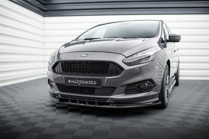 Frontlippe passend für Ford S-Max ST-Line Mk2 schwarz Hochglanz