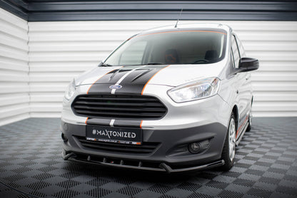 Frontlippe passend für Ford Transit Courier Mk1 schwarz Hochglanz