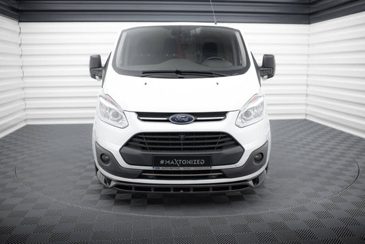 Frontlippe passend für Ford Transit Custom Mk1 schwarz Hochglanz
