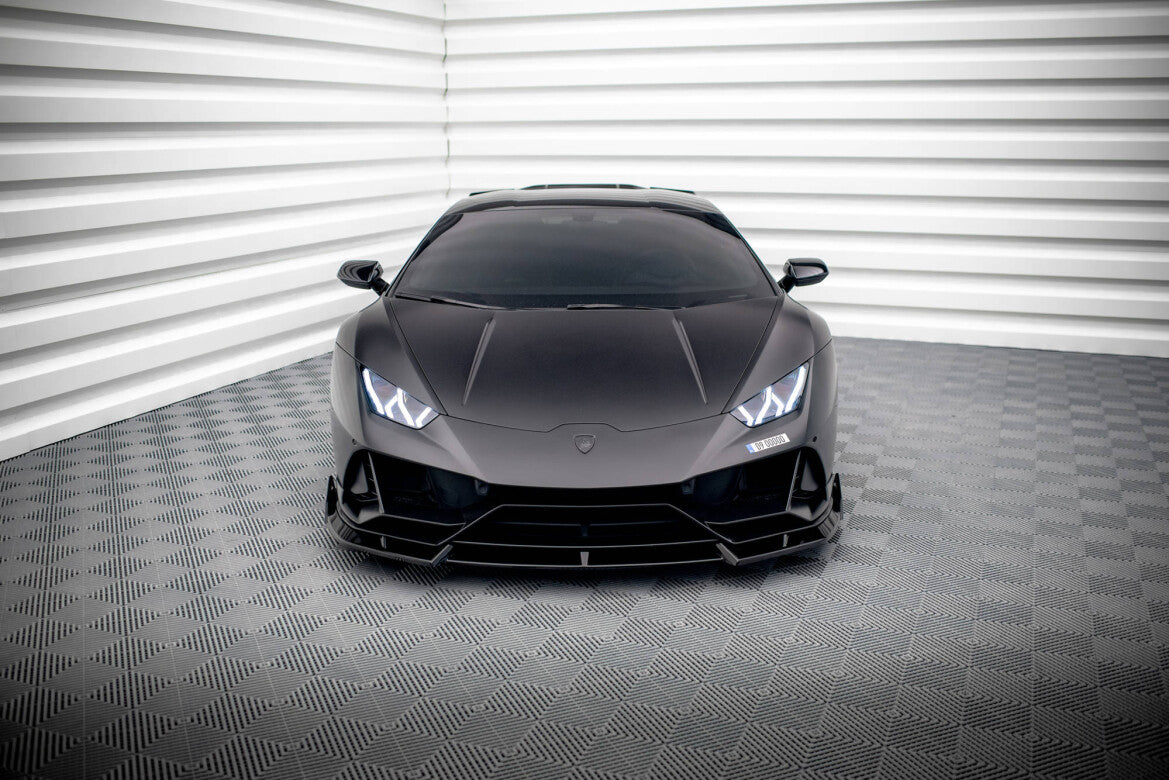 Frontlippe passend für Lamborghini Huracan EVO AWD schwarz Hochglanz
