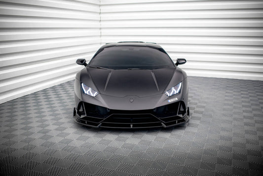 Frontlippe passend für Lamborghini Huracan EVO AWD schwarz Hochglanz