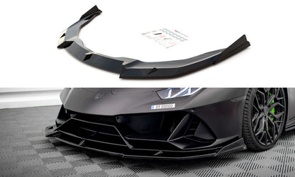 Frontlippe passend für Lamborghini Huracan EVO AWD schwarz Hochglanz