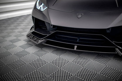 Frontlippe passend für Lamborghini Huracan EVO AWD schwarz Hochglanz