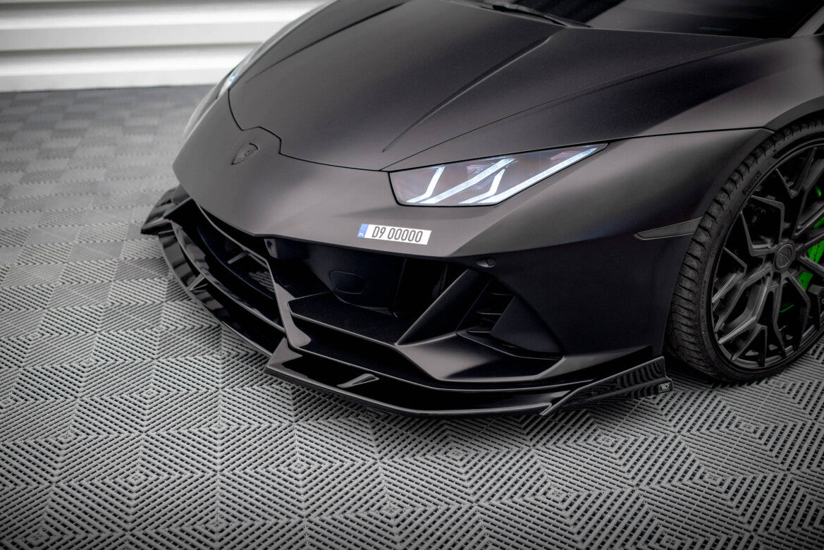 Frontlippe passend für Lamborghini Huracan EVO AWD schwarz Hochglanz